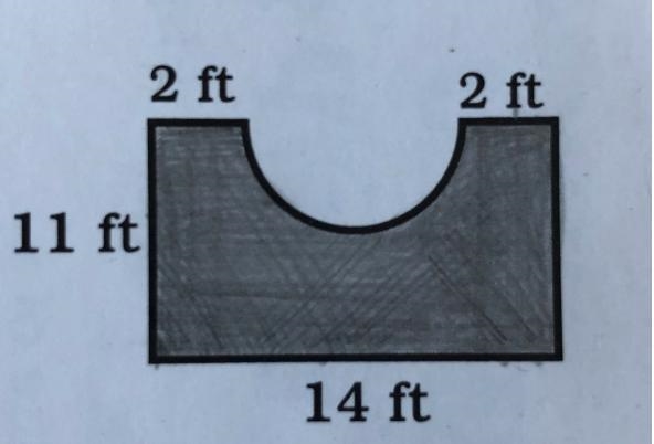 Please please help Question 1: What is the diameter of the semi-circular cutout in-example-1