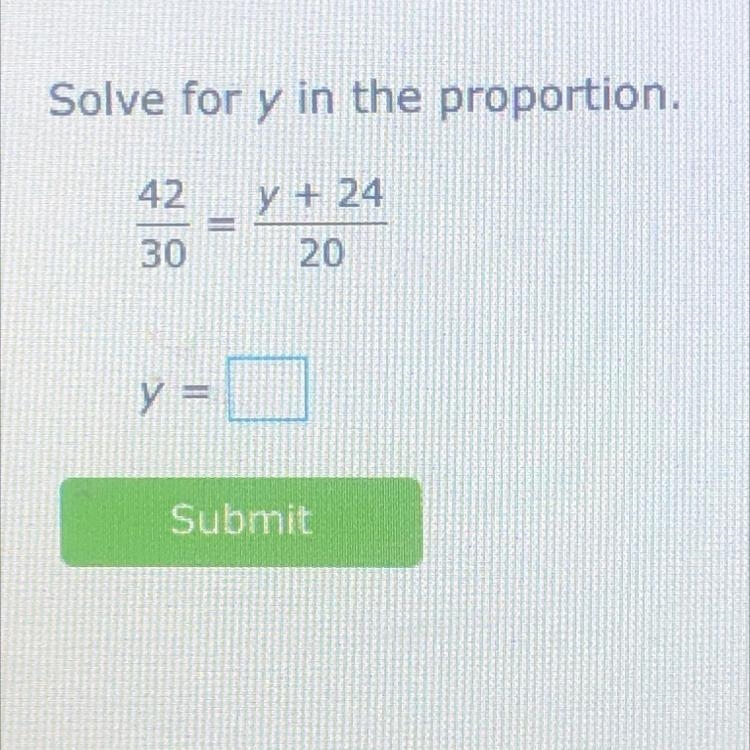 Solve for y in the proportion-example-1