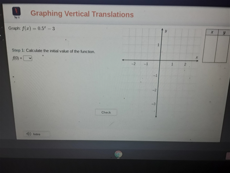 Calculate the initial value of the function. f(0)= ?-example-1