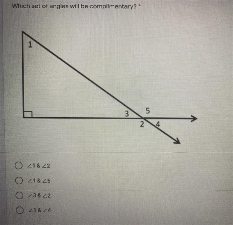 Which set of angles will be complimentary-example-1