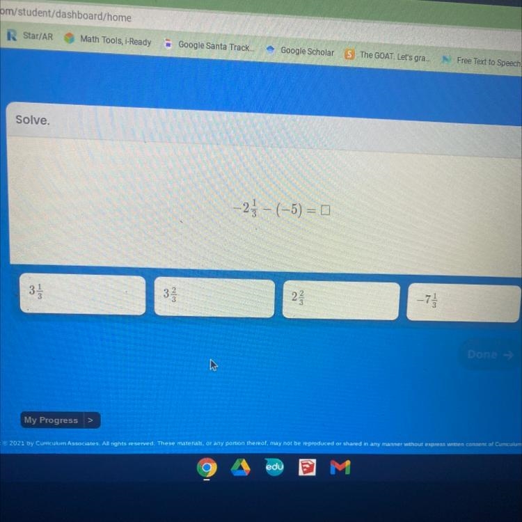 - 23 - (-5) = Solve.-example-1