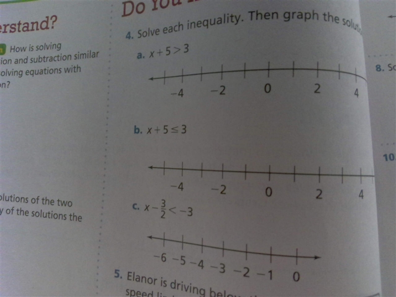 Solve each inequality. Then graph the solution.-example-1