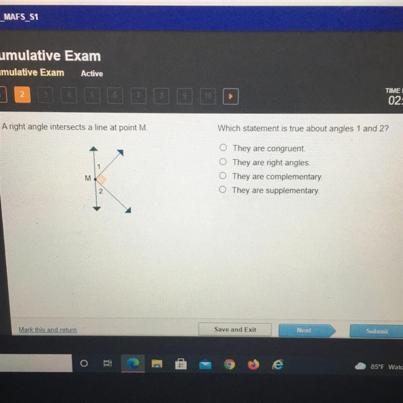 Which statement is true about angles 1 and 2?-example-1