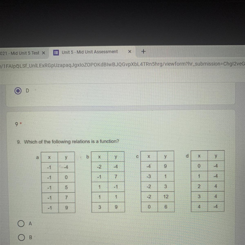 Which of the following is a function?-example-1