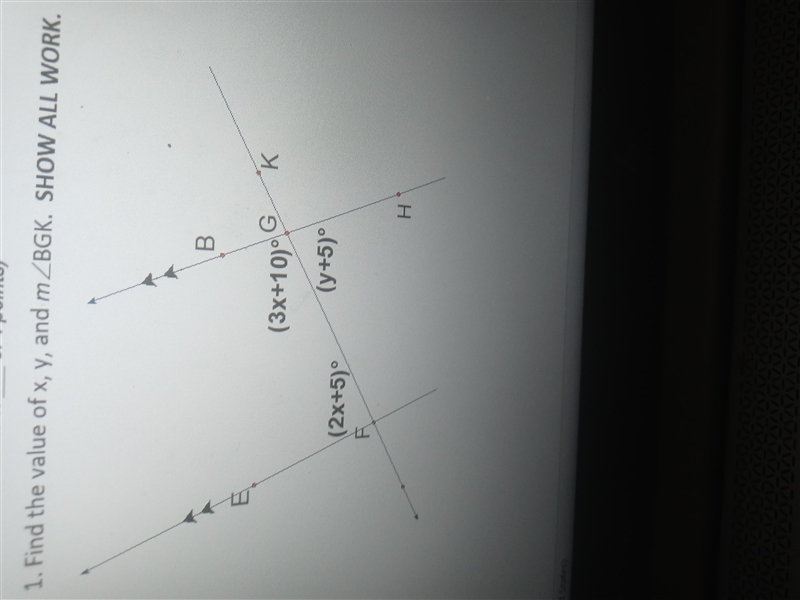 Find the value of x y and m-example-1