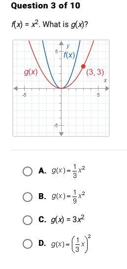 Please help! f(x)=x^2 what is g(x)-example-1