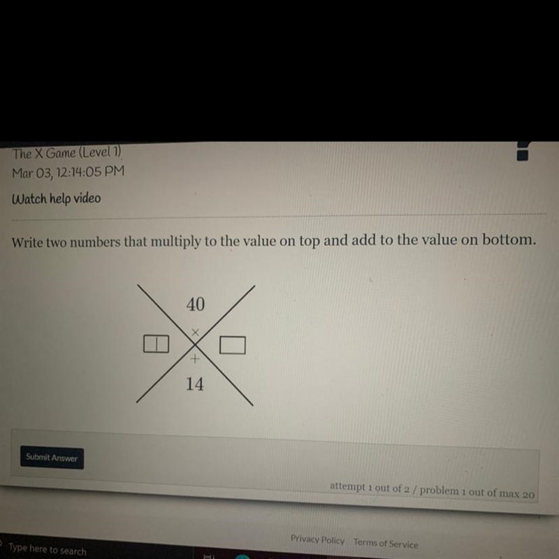 Write two numbers that multiply to the value on top and add to the value on bottom-example-1