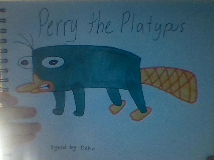 I drew perry the platypus and have other recommendations to draw?-example-1