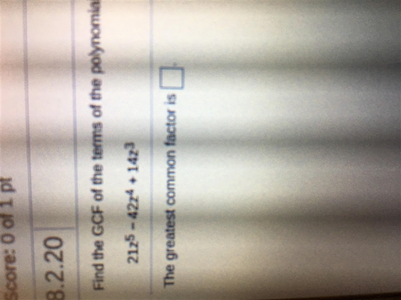 Find the GCF of the terms of the polynomial-example-1