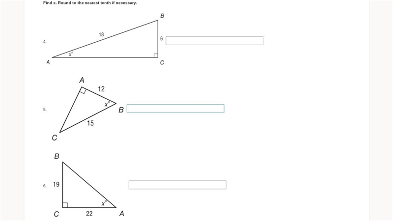 Find x. Round to the nearest tenth if necessary.-example-1