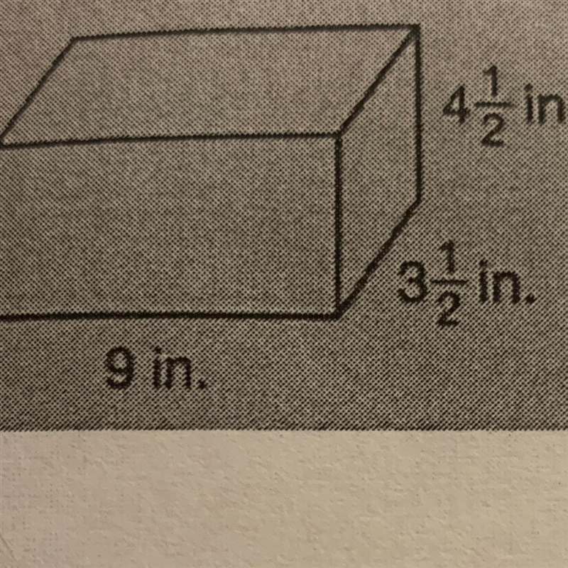 A gift box shown below is packed with small cubic 1/2 inch blocks. The blocks are-example-1