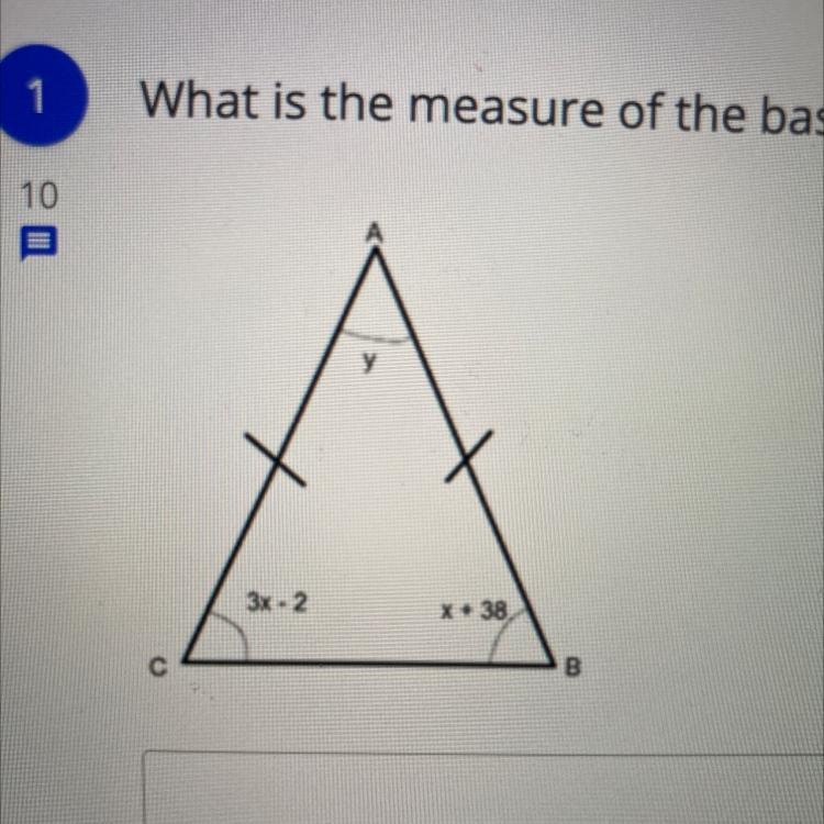 What is the measure of the base angles-example-1