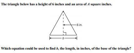 1. A=6b 2. A=12b 3. A=(6b)/2 4. A=(6+b)/2-example-1