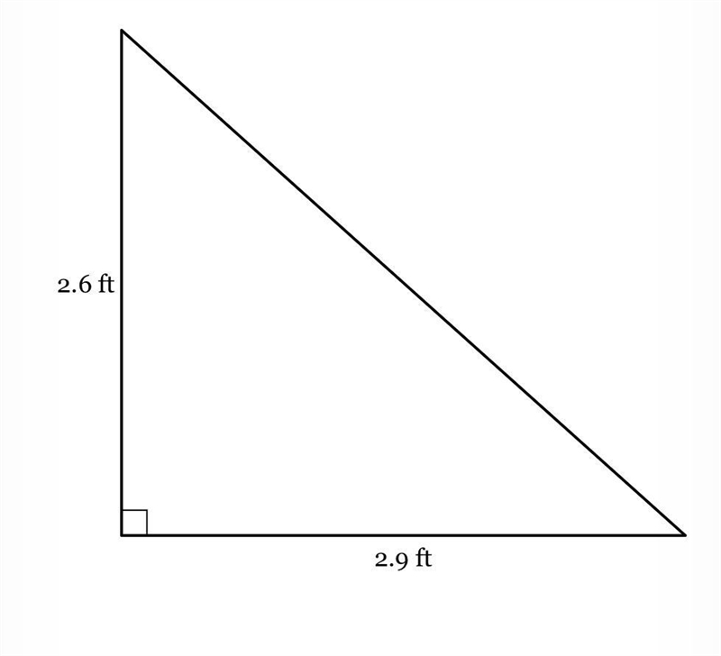 What is the area, in square feet, of the shape below?-example-1