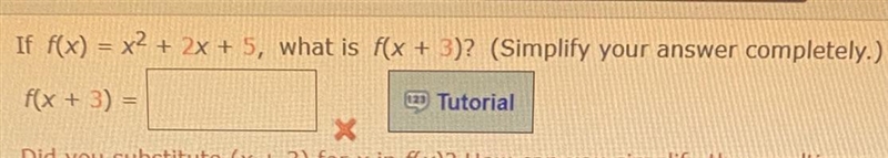 PLEASE HELP ME,I’ve been trying all morning If f(x)= x^2 + 2x + 5, what is f(x + 3)?-example-1