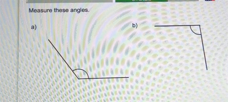 Measure these angles. a) b) Please help​-example-1