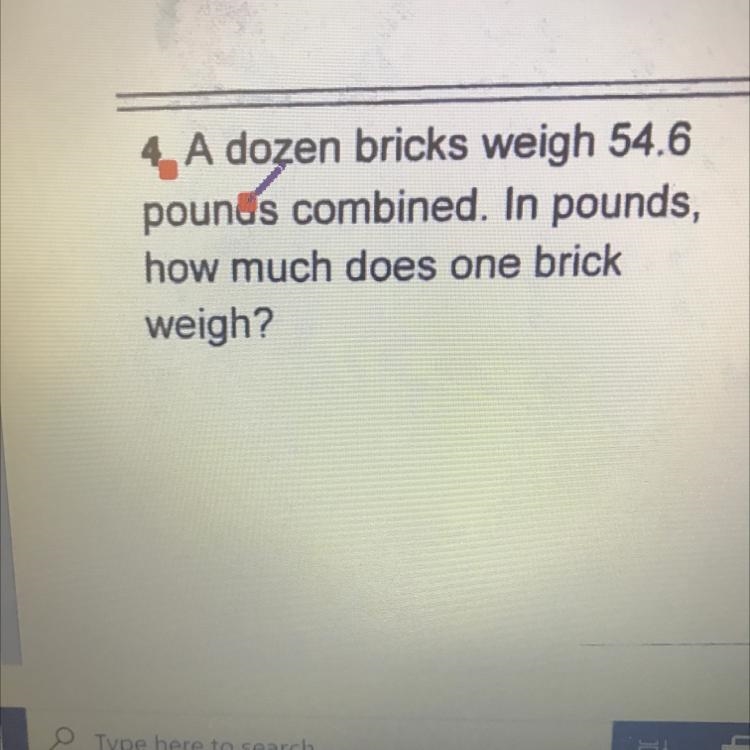 A dozen bricks weigh 548 pounds combined. In pounds, how much does one brick weight-example-1