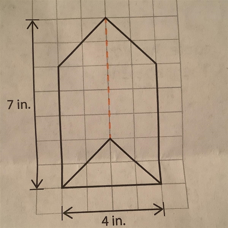 What is the area of the triangle? Use the formula: Area of a triangle = 1/2bh.How-example-1