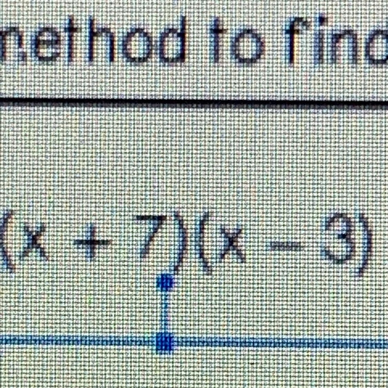 Use any method to find the product (x + 7)(x - 3)-example-1