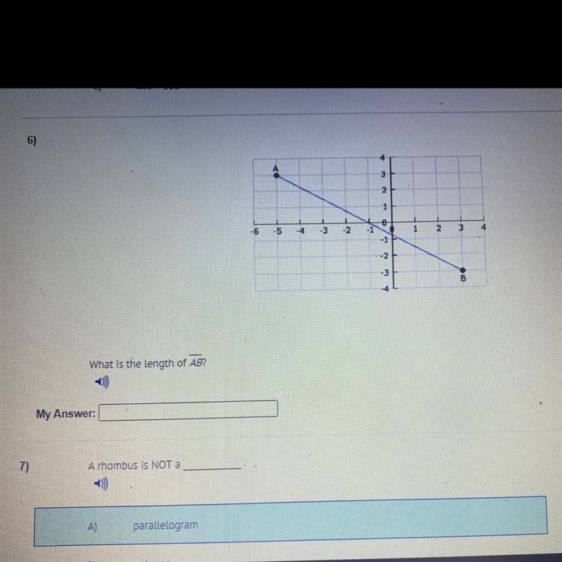 Please help me this is due today!! it’s number 6 what is the length of AB-example-1