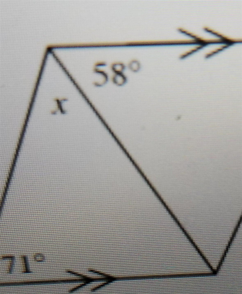 Solve for x and justify your answer ​-example-1