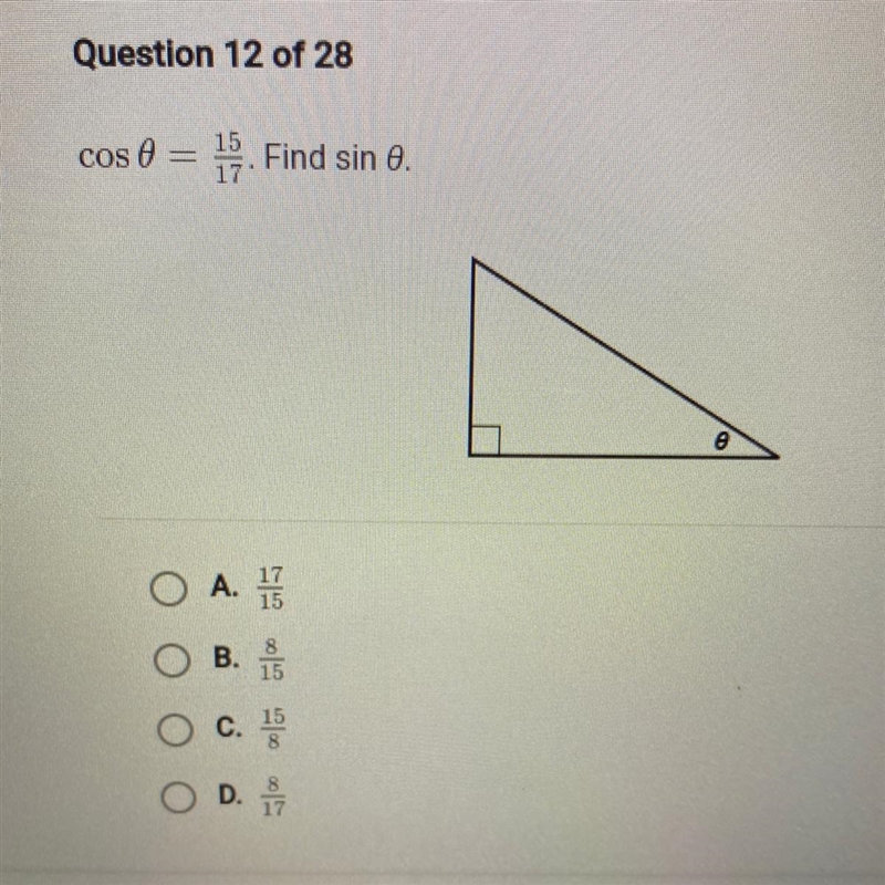 A. 17/15 B. 8/15 C. 15/8 D. 8/17-example-1