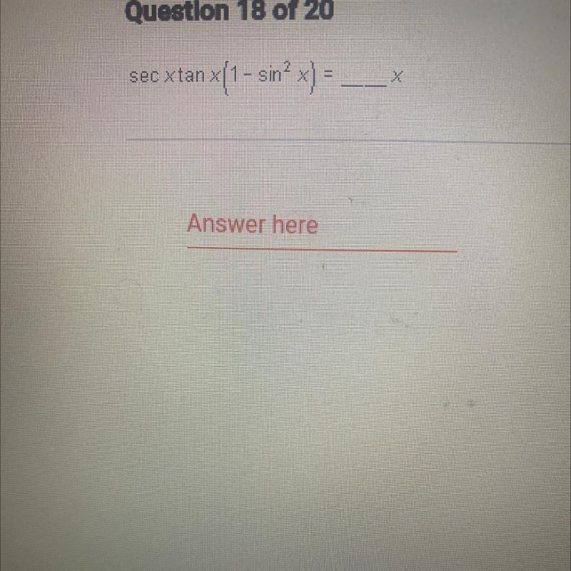 Sec x tanx( 1- sin^2 x) = __x-example-1