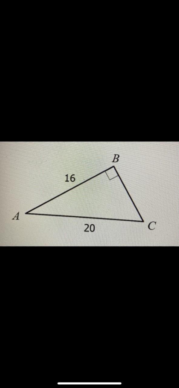 70 points!!!!!!!!!!!! Find the sin, cosine, and tangent of angle A. Give your answers-example-1