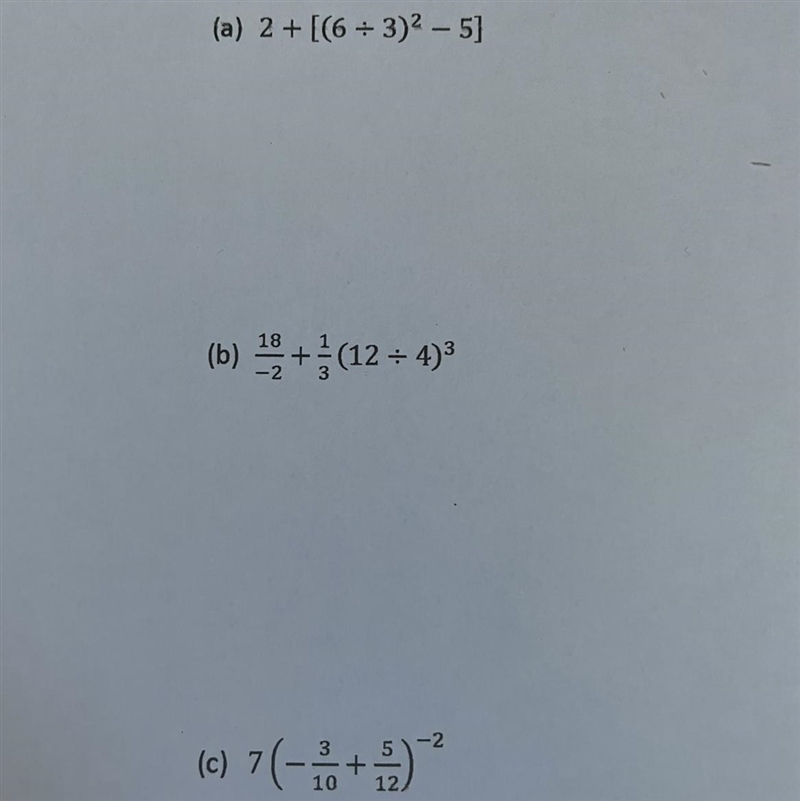 Evaluate the following expressions-example-1