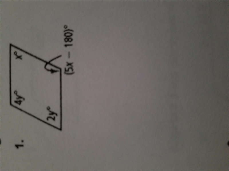 What are the values of x and y in the parallelogram?-example-1