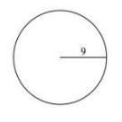 Given that the measurement is in centimeters,find the area of the circle to the nearest-example-1