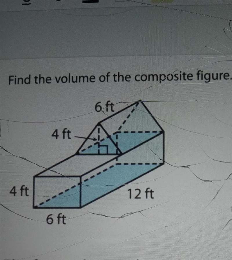 Find the volume of the composite figure.​-example-1