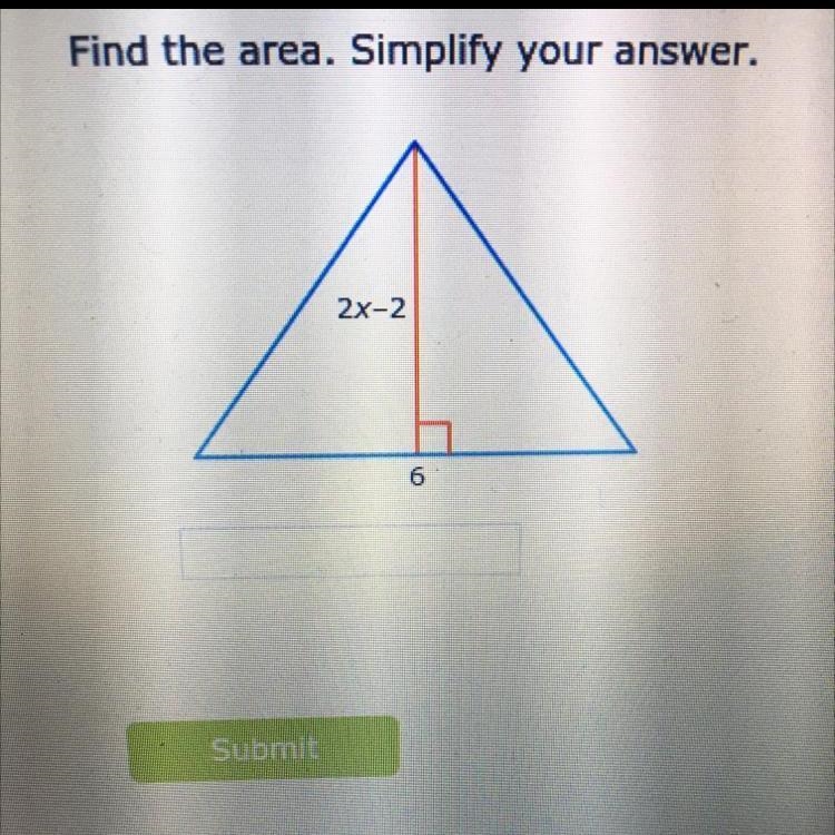 Find the area. Simplify your answer.-example-1