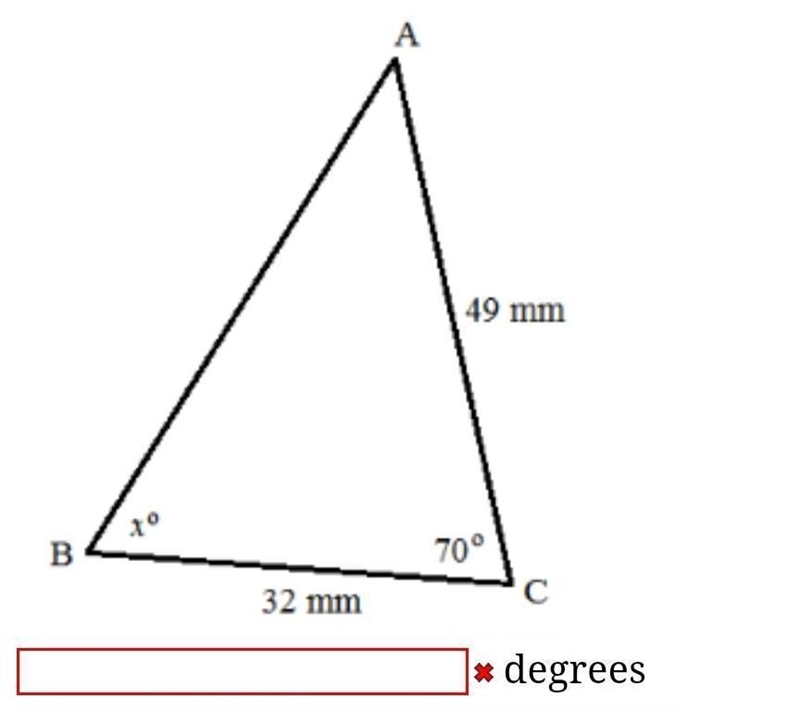 Solve for the unknown in the following diagram. Round the answer to two decimal places-example-1