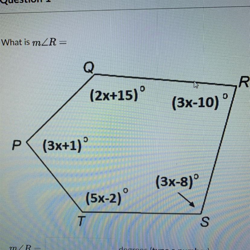 What is the measure of angle r-example-1