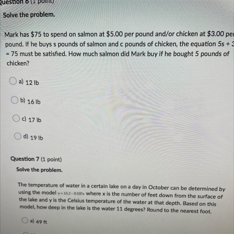 PLEASE HELP ILL OFFER MONEY I DONT CARE PLEASSEEEEE Mark has $75 to spend on salmon-example-1