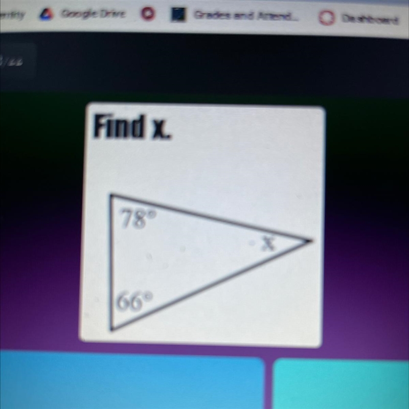 Find the measure of the indicated angle x-example-1