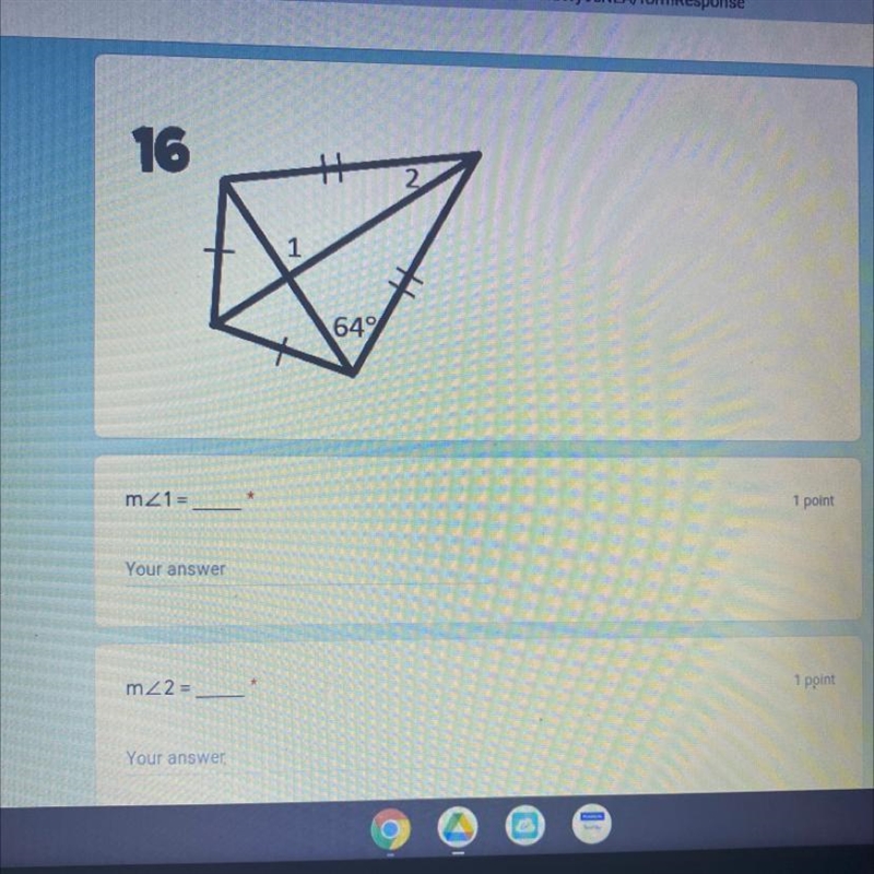 Find the measurements of the numbered angles in each kite.-example-1