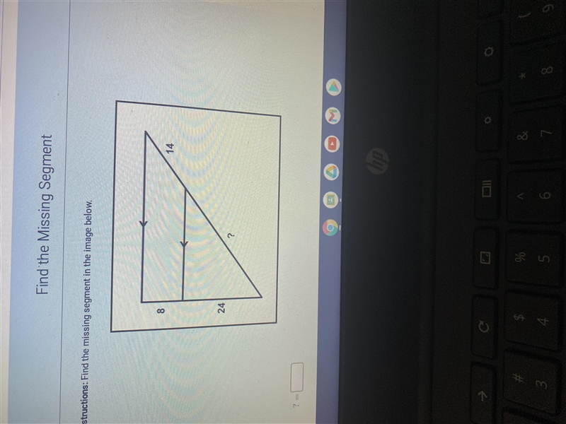 Find the missing segment in the image below-example-1