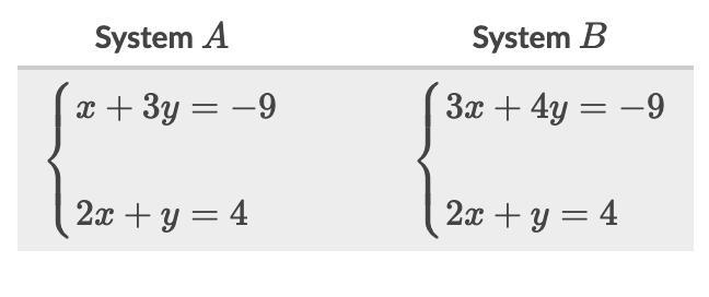 1) How can we get System B from System A? 2) Based on the previous answer, are the-example-1