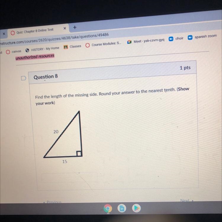 Find the lengths of the missing side. Round your answer to the nearest tenth-example-1