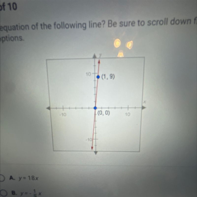 What is the equation the following line-example-1