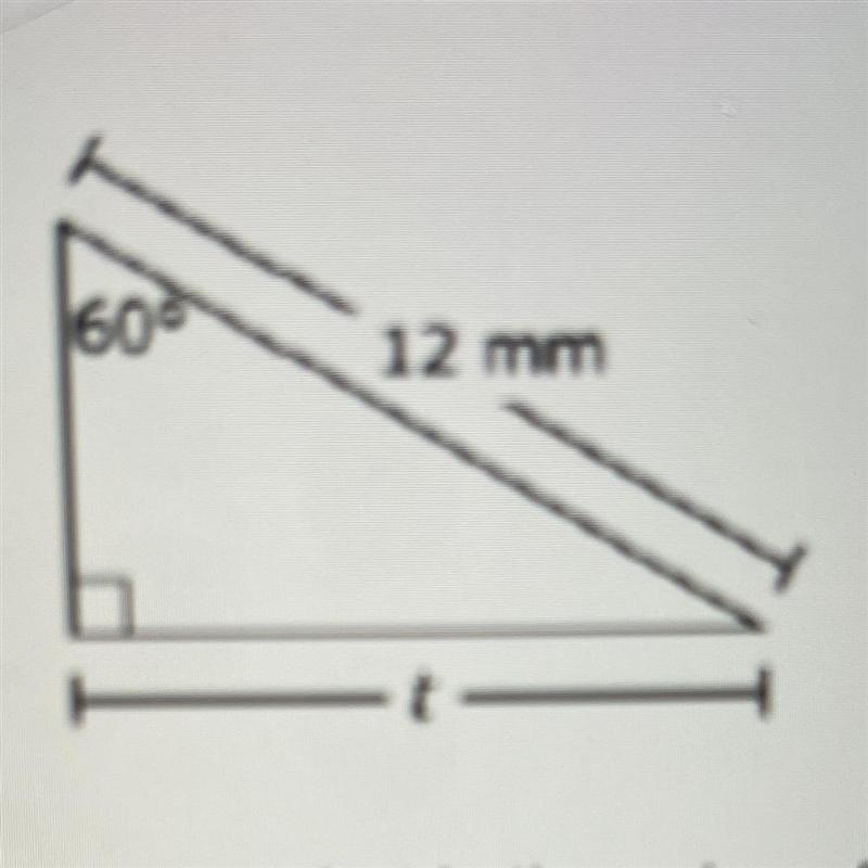 ANSWER QUICKLY PLEASE!! A right triangle and some of its measurements are shown in-example-1