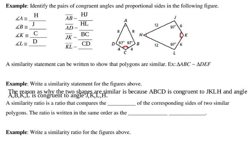 I only need help on questions 6 and 7. (Use the congruent figure on top to answer-example-1