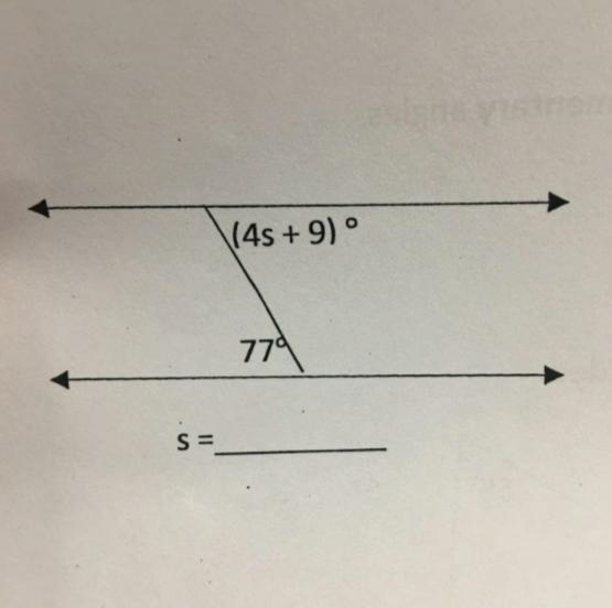 Solve for s please help me besties!-example-1