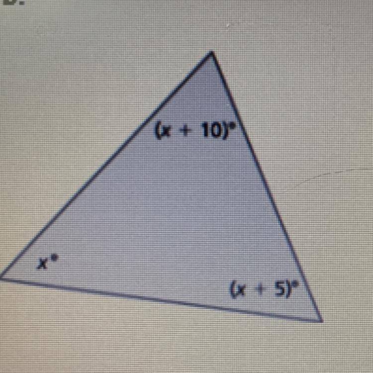 ILL GIVE BRAINILEST: Write an equation for the triangle and solve the equation to-example-1