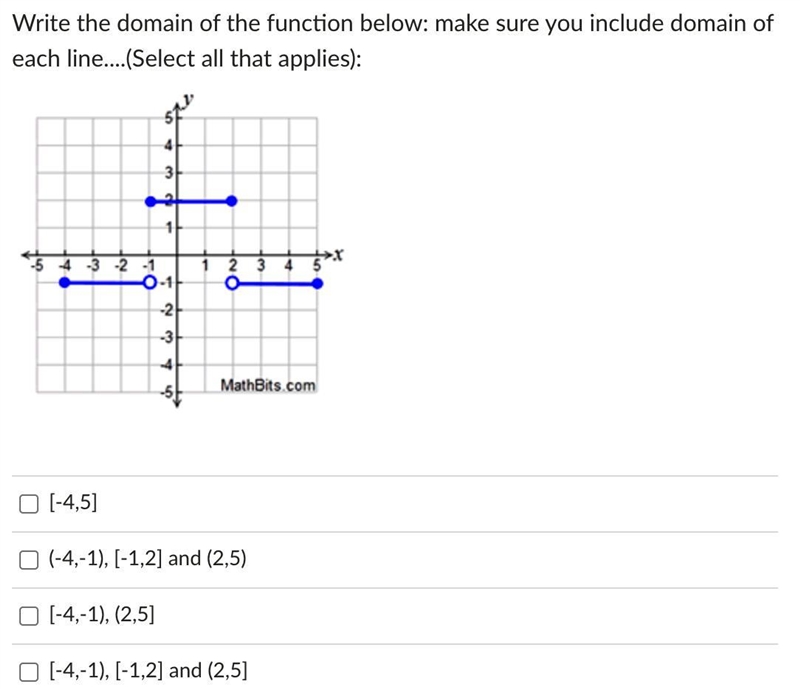 Please help! What would be the domain of each line? Answer and explanation please-example-1