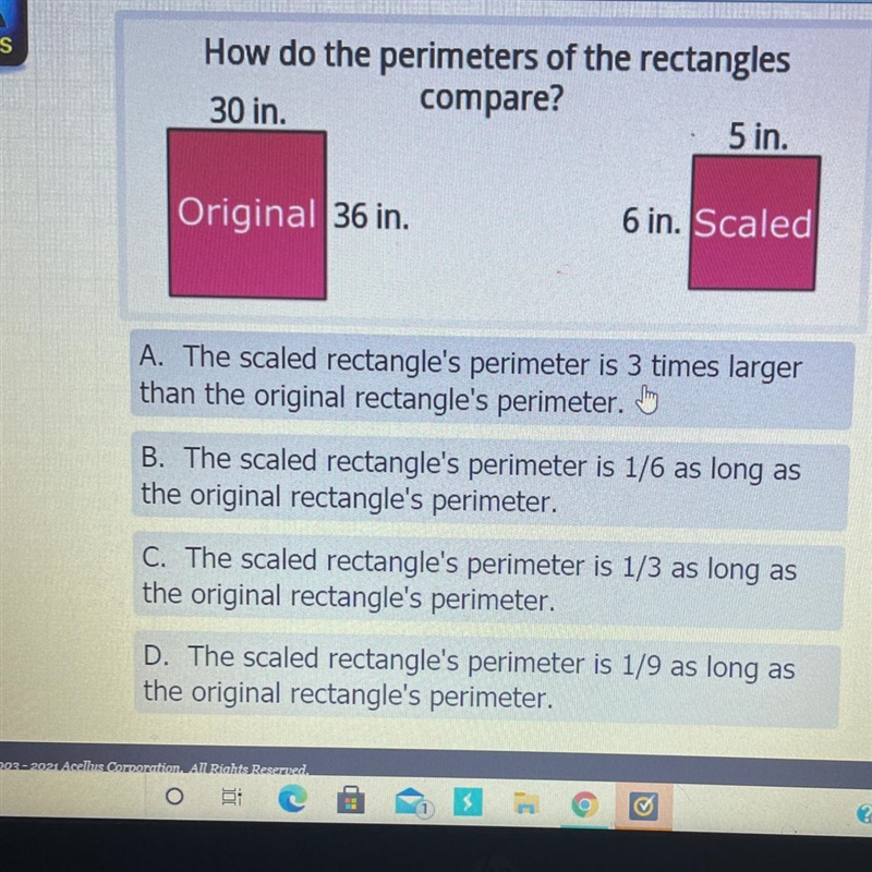 How do the perimeters of the rectangles compare?-example-1