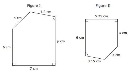 Help pllzzzzzzzzz Figure I and Figure II are similar pentagons. Which proportion must-example-1