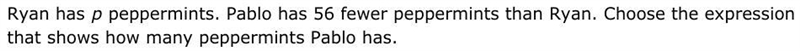 Answer: P- 56 P+ 56 p 56- P-example-1